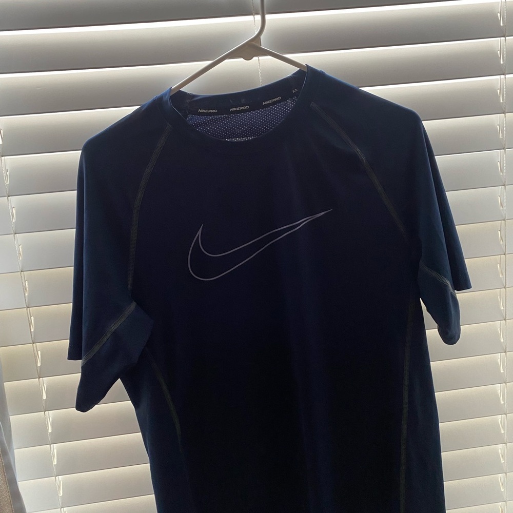 Navy Blue Nike pro drift shirt